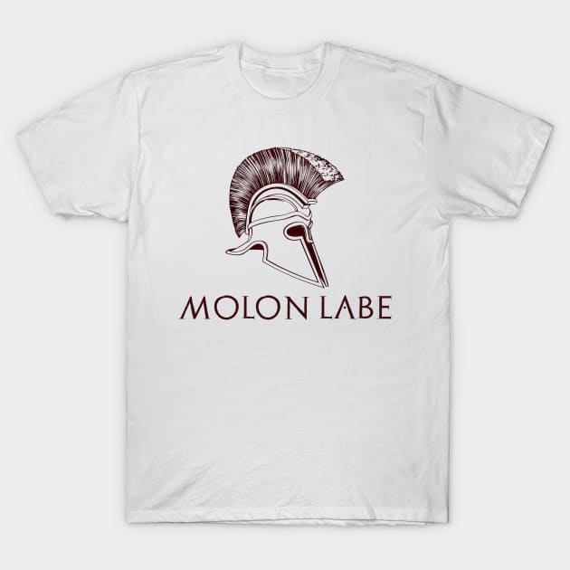 Molon Labe - Spartan / Gun Rights Shirt T-Shirt by Styr Designs